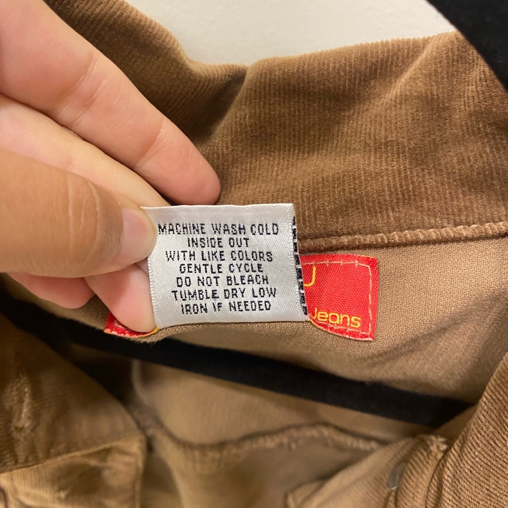 NYDJ Not Your Daughter’s Jeans Brown Tan Corduroy Jacket Size Small Pockets - Picture 3 of 9